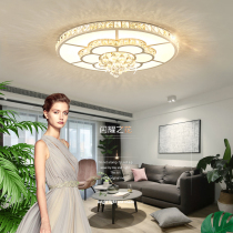 Living room lights headlights atmospheric household ceiling lights round 2021 new super bright rural crystal lights luxury and high-end