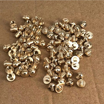 Pure copper new mother-in-law thread female rivet butt screw album account book nail album lock recipe knife screw M4