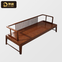 New Chinese style ash wood Luohan bed simple modern paint free bed bed bed solid wood antique atmospheric sofa Zen furniture