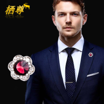 European and American simple personality mens fashion small brooch suit collar pin Shirt collar buckle Vintage badge business accessories