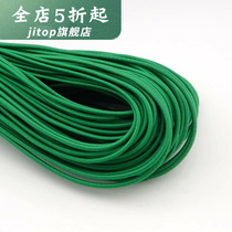 Bandwidth clothes belt high elastic pants waist round accessories rubber band high elastic elastic band Black and white cuffs ultra fine rope