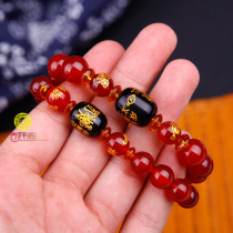 2022 Li Guoming Taisei Bracelet Strings of the Genus Tigers Life of the Year Zodiac Snake Monkey Pig and Mens Red Rope Natural