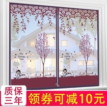  Screen window velcro anti-mosquito screen window self-adhesive window screen mesh velcro sand window magnetic magnet mounted household door curtain