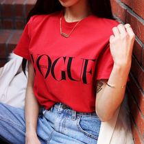 AliExpress Amazon 2018 explosive European and American womens vogue letter print loose short sleeve T-shirt blouse