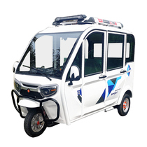 New fully enclosed electric tricycle adult household elderly female pick-up children double row large with shed to carry passengers