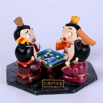 Clearance Creative Three Kingdoms figures dolls Chinese home office desktop TV cabinet wine cabinet decorations ornaments gifts