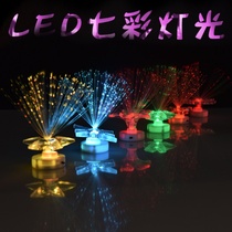 New exotic creative products led electronic colorful night light cartoon fiber acrylic childrens toys Halloween