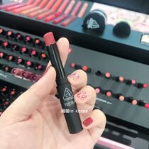 3ce matte SLIM fog pipe black fine red pipe lipstick plain red velvet blood orange Vermilion