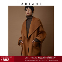 ZHIZHI Zhi Zhifeng butterfly wool coat women woolen coat 2020 Winter new double-sided short loose