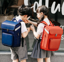 Korea high quality Noble College childrens school bag waterproof Oxford cloth load reduction ridge protection grade 1-4