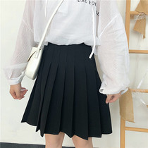 Large pleated skirt middle skirt fat mm autumn and winter skirt long A- line dress waist suitable for hip big leg thick