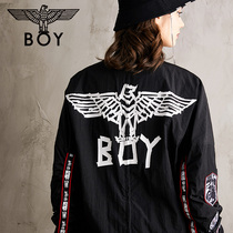 boylondon coat women 2019 eagle logo print couple jacket B191NN405002