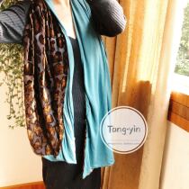 Blemish sale export silk velvet plus knitted fabric double-sided scarf comfortable domineering CJIN-51