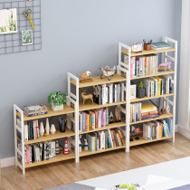 Simple solid wood floor-floor multilayer student bookcase living-room Book room Bedroom Provincial space Easy storage shelves Sub-book
