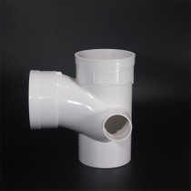 PVC plug-in four-way co-layer drainage plug-in pipe fittings three-way five-way 110 Changsheng plastic factory price