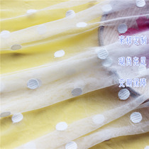 Preferential Polo Dots Round Dot Mesh Yarn Light Mantle Full Breadth Lace Fabric Wedding Dress Cape Summer Evening Gown Dress Foreign Dress