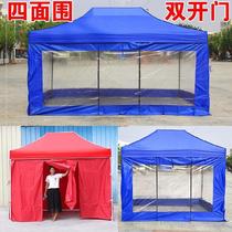 Large row of 3 meters tent stalls with cloth rural cloth mobile double door four sides around the construction Oxford cloth