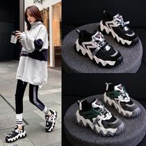 Old Daddy Shoes Womens Thick Bottom Tide Ins Cool 100 Hitch Winter Overfire Little Tiger Teeth Garnter Sports Fashion Casual Womens Shoes