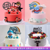 Cake model simulation 2020 new creative popular Net red cartoon ornaments plastic cake sample window display