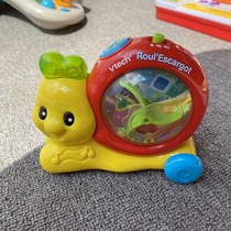 Brand baby crawling toy cute snail pulley with sound light ball