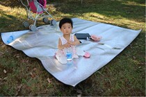 2 people 3 people 4 people 6 people Aluminum film moisture-proof mat Outdoor double-sided moisture-proof mat Picnic mat Car sunscreen mat
