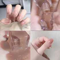 Student natural color translucent nail polish free roast quick-drying can not tear White nude milk curry Net red set