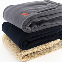 Cotton pants mens winter plus velvet thickened outer mens middle-aged and elderly father lamb wool Northeast cold-proof pants