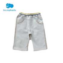 Li Yingfang Childrens Clothing Boys Boys Treasure Pants Jeans Childrens Thin Cotton Casual Pants Boys Splicing Five Pants Summer Style