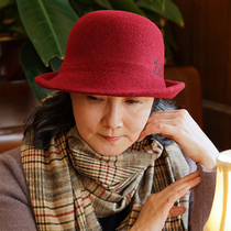 Middle-aged and elderly wool hat autumn and winter old man hat children Winter grandmother basin hat middle-aged mother old lady hat