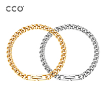 CCO heart-track 2022 bracelet ins niche titanium steel bracelet female summer gift for boyfriend