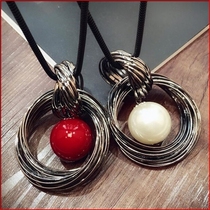 Fashion sweater chain long style Atmospheric Decoration Necklace Personality Female Accessories Hang Chain Autumn Winter 100 Hitch and Exaggerated Elegance