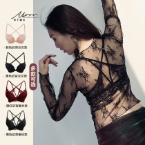 Xizijia belly dance practice clothes with no steel rims beautiful back bra anti-naked small chest gathered underwear bra