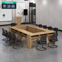 Sodison training desk strip table Long strip conference table Training institution tutoring class student desk desk combination