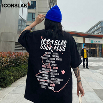 ICONSLAB joint SSUR PLUS city tour short sleeves 2021 summer new country tide T-shirt male and female loose tide