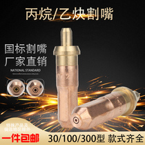 National standard acetylene cutting mouth annular liquid gas propane cutting nozzle g01-30 100300 cutting torch accessories full copper gun head