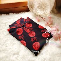 Ladies summer heavy silk TANG suit top domineering totem TANG-07