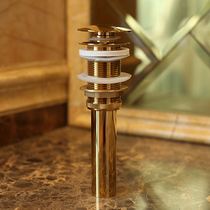 Full copper sewer platform Pelvic Accessories Golden Bulk Bounce Drains Toilet Washbasin Underwater