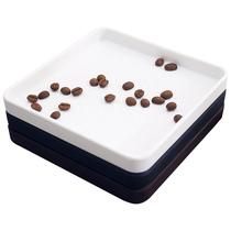 Square melamine tray pot cup 15 small plate square plate large - size tea disk to collect asphalt