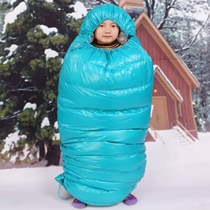 Winged horse new product Egis kid high tarpaulin down outdoor travel white goose down warm sleeping bag