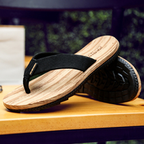 Herringbone Tug Men Summer Fashion Casual Clip Feet Slippers Wood Riptide Outside Wearing Non-slip And Breathable Beach Outdoor Cool Tug