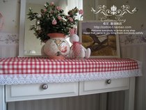 Classic English plaid cotton thread fabric tablecloth square tablecloth dressing table cloth tablecloth can be customized