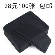 Black Glasses Cloth Boutique Ultrafine Fiber Eye Cloth screen Cleaning cloth Custom Inprint pure cotton wipes