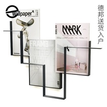 Nordic Iron Art Fashion Creative Bookshelves Wall Accessories Guideline Magazine Racks Ins Minimyo Wall Shelf