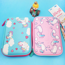 Childrens 3D pencil bag for primary and secondary school students large-capacity cartoon pencil box Girls stationery bag multi-function stationery box