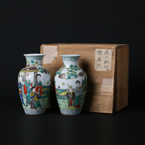 Japans return to the Qing Kangxi powder the story of the vase a pair of annual models