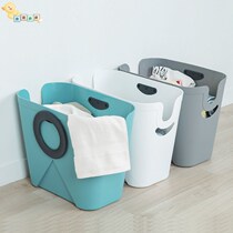 Dirty clothes basket Nordic dirty clothes basket Korea woorim dirty clothes storage basket Bathroom storage basket Household laundry basket
