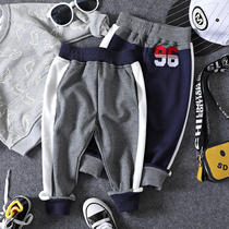 Boy Digital Sport Long Pants Autumn Clothing New Products Children Splicing pants in pants Baby Baby Fashion Casual Pants Tide