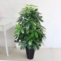 Fake tree simulation fortune tree Fake flower Large indoor living room decoration Floor-to-ceiling potted scene simulation plant green plant ornaments