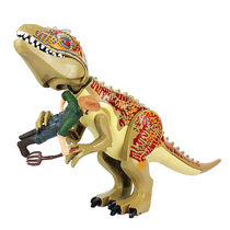 Jurassic assembly dinosaur model T-rex building blocks Childrens assembly toys Boys early education intelligence gifts