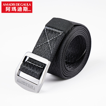 Ahmadis Outdoor Belt men weave fishing belts men and women tightness free punching belts male canvas belts